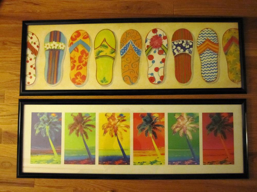(2) Framed Tropical Posters