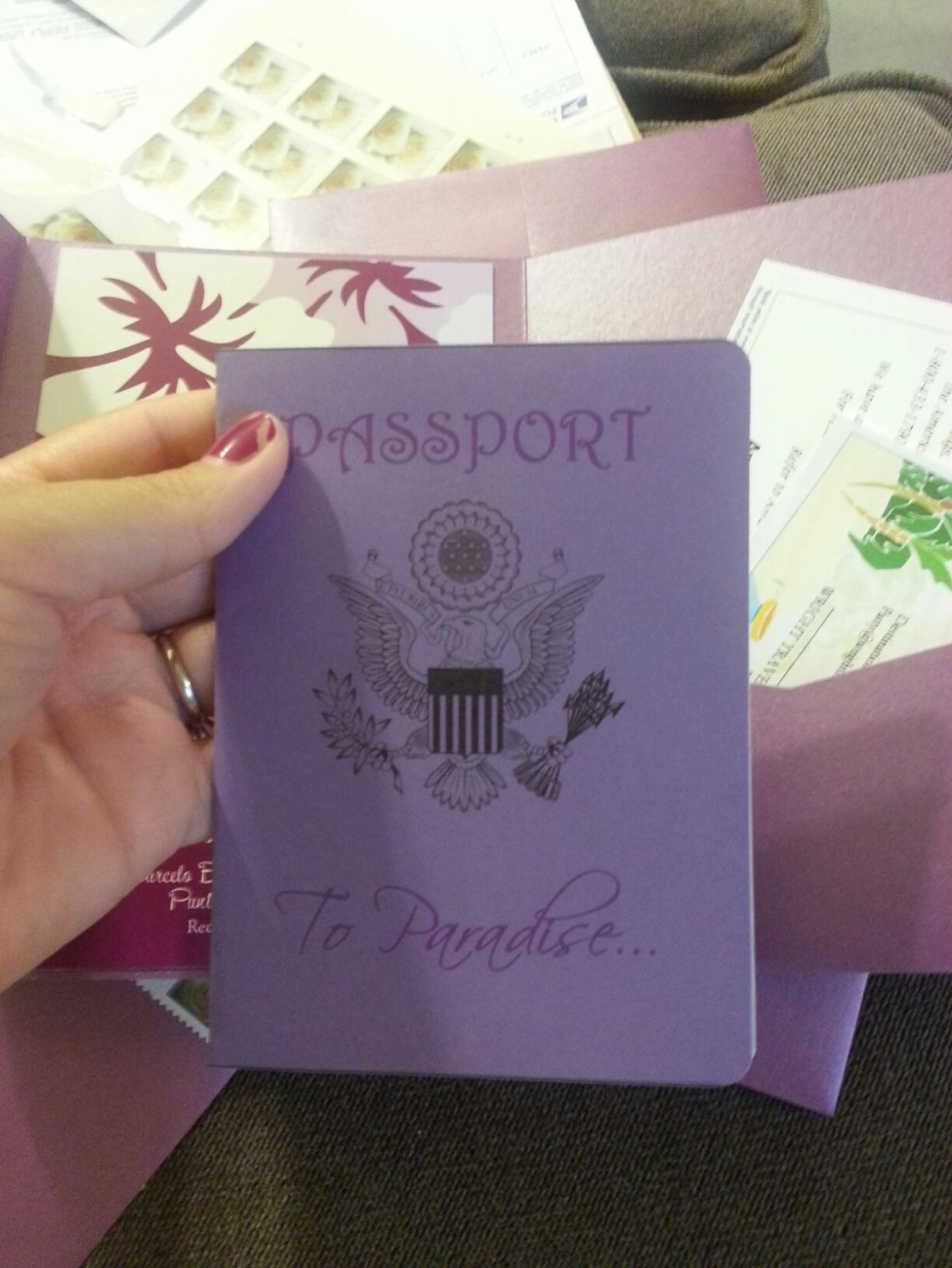 My Pocketfold/Passport Invitations