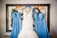 My dress with the MOH and Matron of Honor dresses