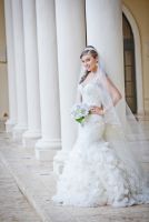 My requisite bride shot- this is the one I will send to my bridal shop where I got my dress.