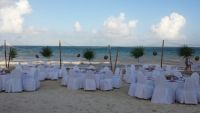 Beach BBQ/ welcome party setup 