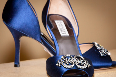 Badgley Mischka  Blue heels Size 8.5