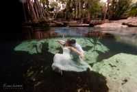 Cenote underwater photography in playa del carmen