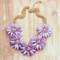 radiant orchid flower necklace