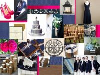 Hot Pink and Navy Inspiration Board