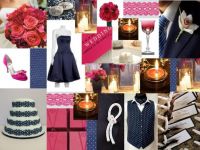 hot Pink and Navy Inspiration Board