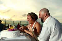 Cancun Wedding Beach Palace AD 0114