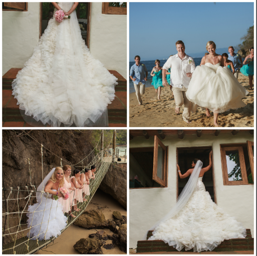 Beach wedding dress