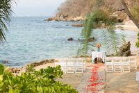 Tropical ceremony set up- In a special and private area, our ceremony set up is ready...