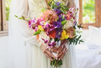 E&J  LasCaletasWeddings 72- Exotic bridal bouquet