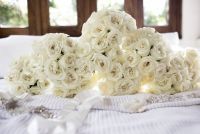 Withe roses for wedding bouquets