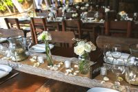 K&J , rustic and vintage reception set up by Adventure weddings, Las caletas
