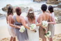 Bridesmaids- Gray dresses