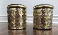 gold mercury jars vases