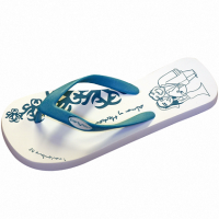 Personalized Cartoon of the bride and groom flip flop
