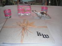 Guest book and table decor