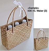 Palm woven tote bags