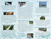 Inside of excursion brochure