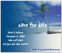 save the date postcard from vistaprint