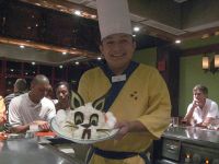 our hibatchi chef, delicious and fun!