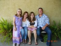 Our family. My 2 girls and us. 
