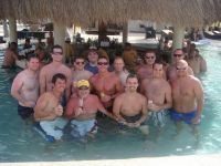 The guys at the swim up bar